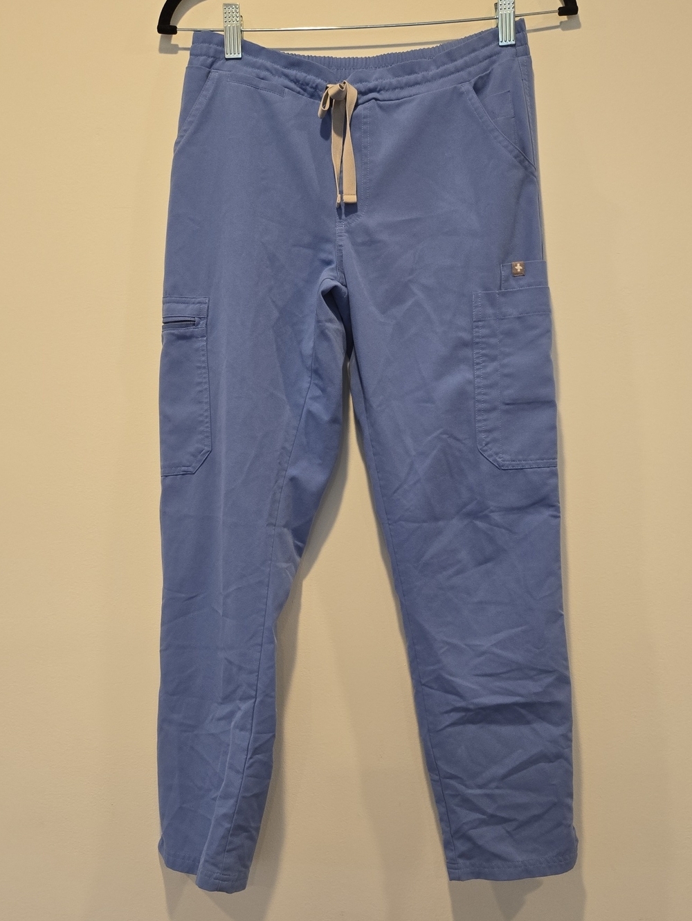 FIGS Yola Skinny Scrub Pants Slim Fit Seal Blue Size XS Petite